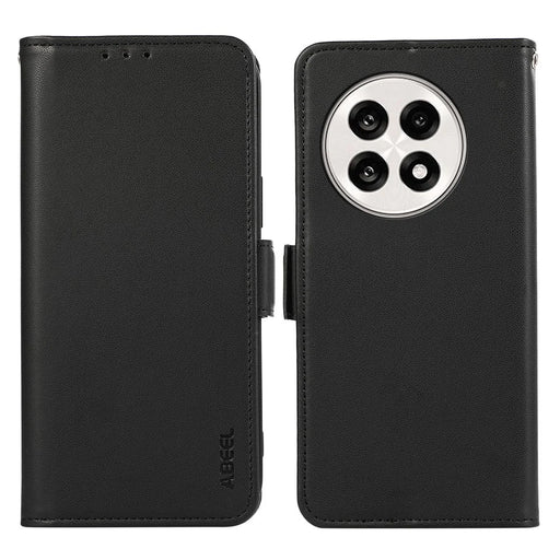 ABEEL For OnePlus 13R 5G / Ace 5 5G Case Leather Phone Cover with RFID Blocking Wallet - Black - 1