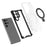 For Samsung Galaxy S25 Case with Kickstand PC+TPU Phone Cover Magnetic Case - Transparent - 4