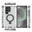 For Samsung Galaxy S25 Case with Kickstand PC+TPU Phone Cover Magnetic Case - Transparent - 6