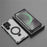 For Samsung Galaxy S25 Case with Kickstand PC+TPU Phone Cover Magnetic Case - Transparent - 7