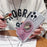 For iPhone 16 Pro Max Magnetic Case Butterfly Kickstand TPU + PC Glitter Phone Cover with Mirror - Pink - 4