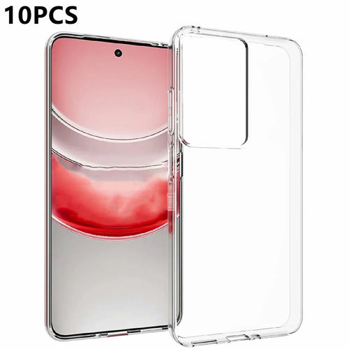 10Pcs  /  Pack For Realme 14x 5G  /  Realme V60 Pro 5G Case Watermark Free TPU Protective Clear Phone Cover - 1