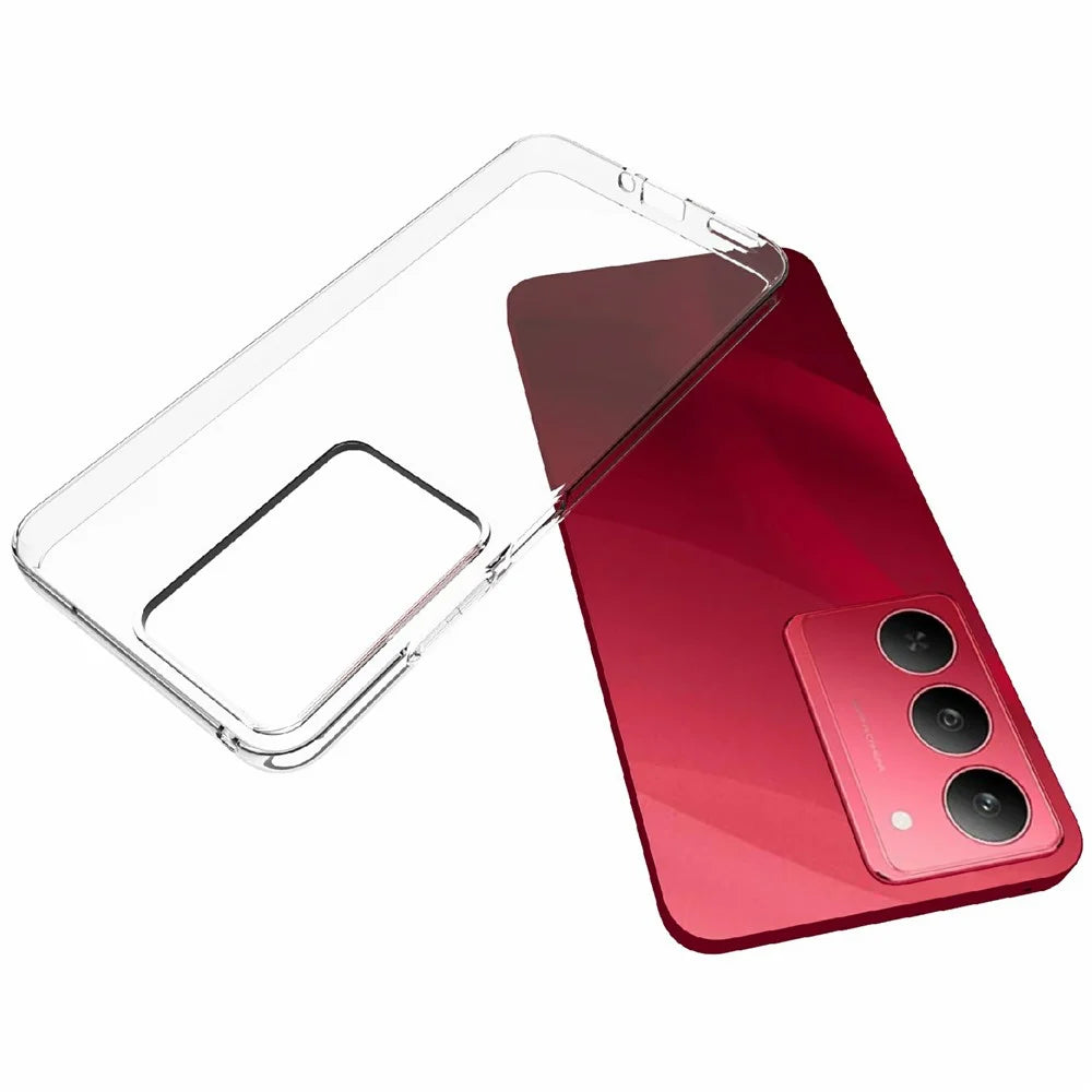 10Pcs  /  Pack For Realme 14x 5G  /  Realme V60 Pro 5G Case Watermark Free TPU Protective Clear Phone Cover - 4