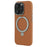 X-LEVEL For iPhone 16 Pro Magnetic Case Kickstand PC + PU Phone Back Cover - Brown - 3