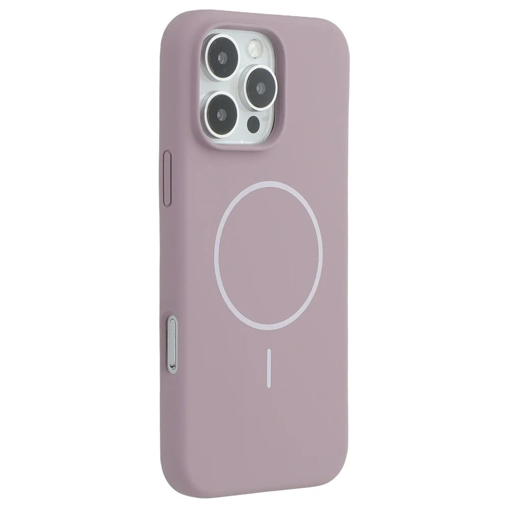 X-LEVEL For iPhone 16 Pro Max Case Compatible with MagSafe Liquid Silicone Phone Back Cover Skin Touch - Purple - 1