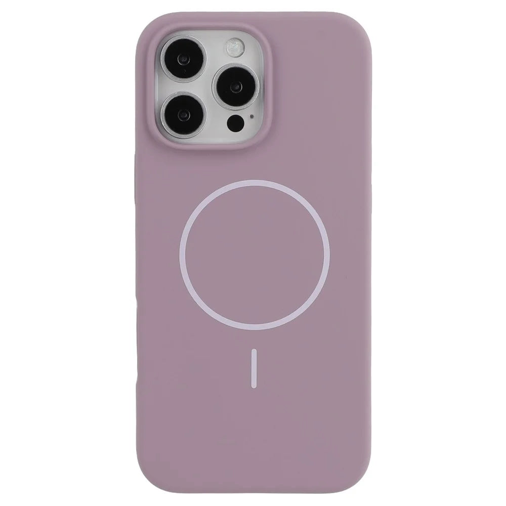 X-LEVEL For iPhone 16 Pro Max Case Compatible with MagSafe Liquid Silicone Phone Back Cover Skin Touch - Purple - 4