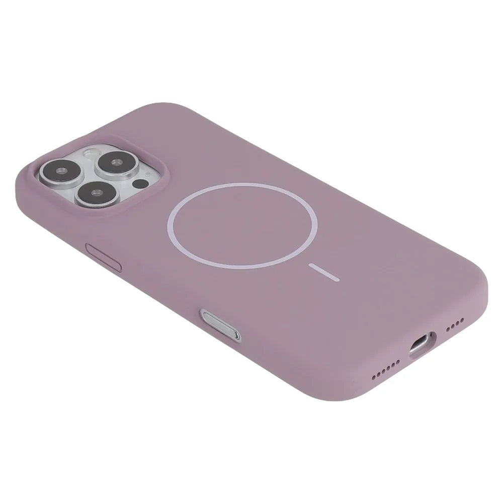 X-LEVEL For iPhone 16 Pro Max Case Compatible with MagSafe Liquid Silicone Phone Back Cover Skin Touch - Purple - 6