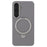 X-LEVEL For Samsung Galaxy S25+ Magnetic Case Kickstand PC + PU Phone Back Cover - Grey - 4