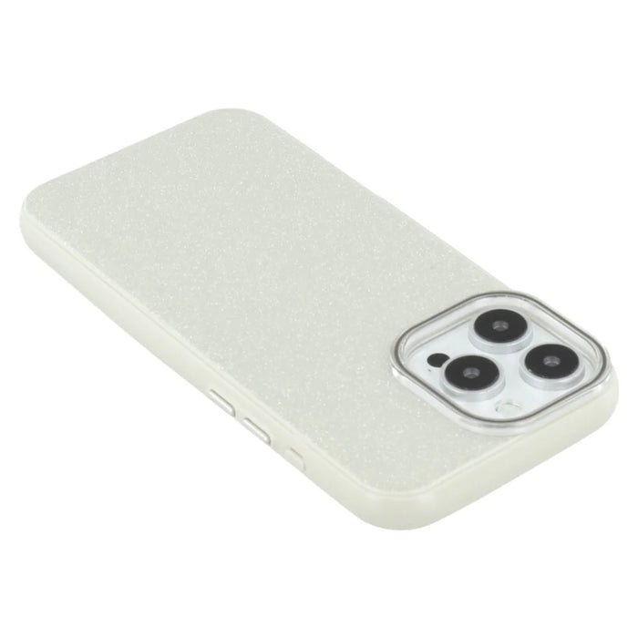 For iPhone 16 Pro Case Glitter Design IMD TPU + PC Phone Back Cover - Grey - 7