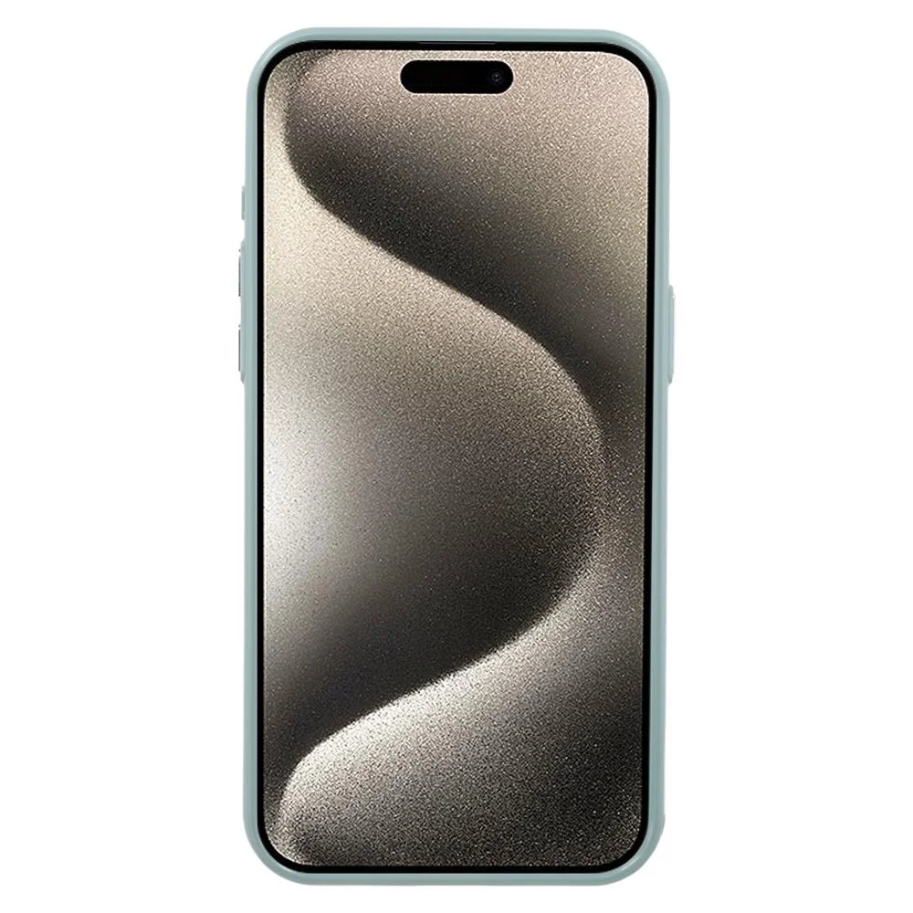 For iPhone 15 Pro Case Glitter Design IMD TPU + PC Phone Back Cover - Green - 2