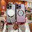 For iPhone 16 Pro Max Case Compatible with MagSafe TPU Phone Cover with Strap Heart Gradient Sparkle - Rose Pink - 7