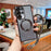 For Samsung Galaxy S25 Ultra Magnetic Case Electroplated Gradient Glitter Phone Cover with Lanyard - Black - 1