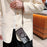 For Samsung Galaxy S25 Ultra Magnetic Case Electroplated Gradient Glitter Phone Cover with Lanyard - Black - 3