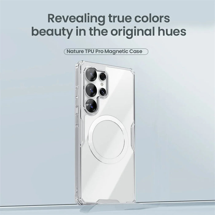 NILLKIN Pro Series for Samsung Galaxy S25 Ultra Magnetic Case TPU PC Clear Phone Cover - 6