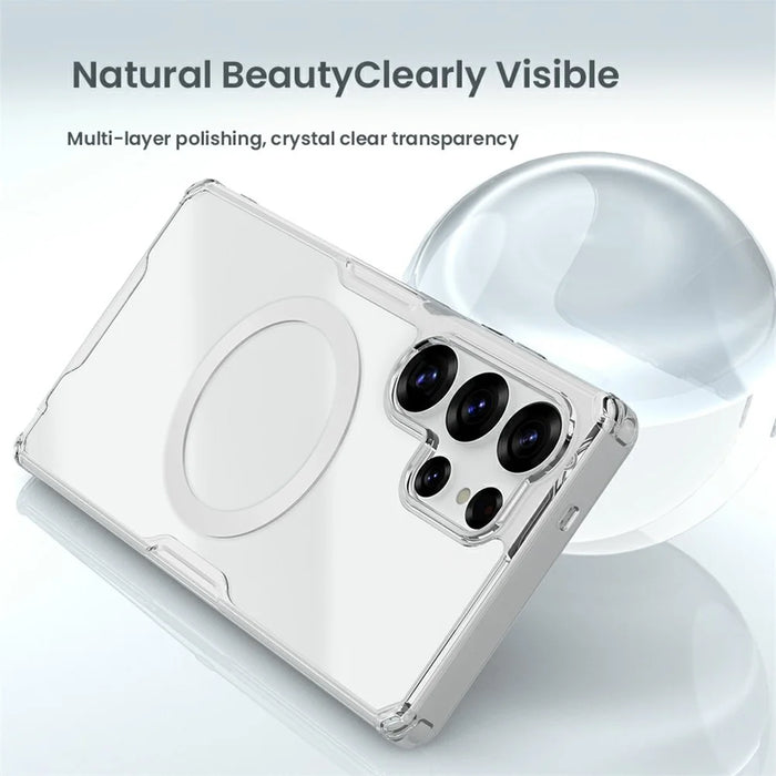 NILLKIN Pro Series for Samsung Galaxy S25 Ultra Magnetic Case TPU PC Clear Phone Cover - 7