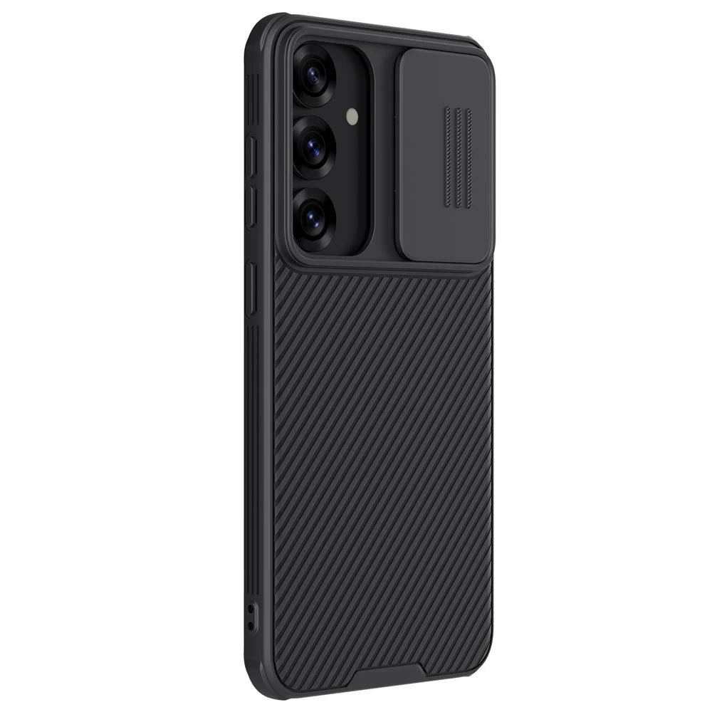 NILLKIN Camshield Pro Series for Samsung Galaxy S25 Case PC + TPU Slide Camera Lid Phone Cover - Black - 1