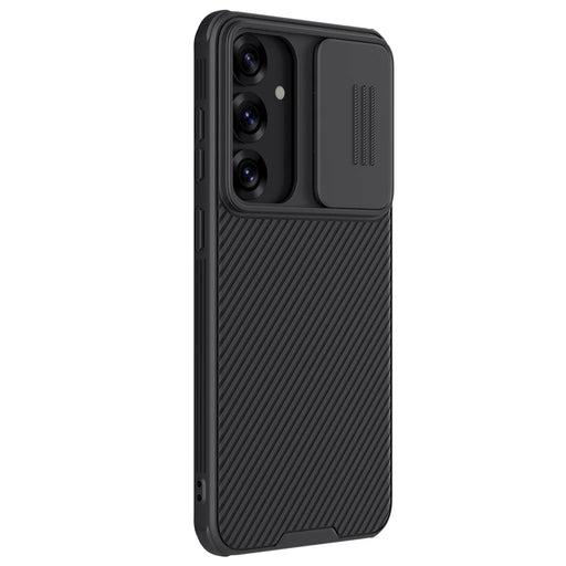 NILLKIN Camshield Pro Series for Samsung Galaxy S25 Case PC + TPU Slide Camera Lid Phone Cover - Black - 1