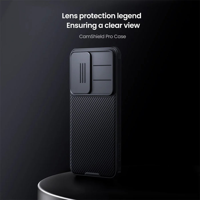 NILLKIN Camshield Pro Series for Samsung Galaxy S25 Case PC + TPU Slide Camera Lid Phone Cover - Black - 7