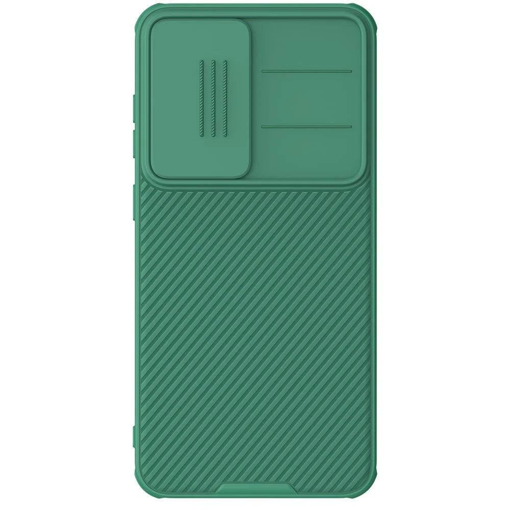 NILLKIN Camshield Pro Series for Samsung Galaxy S25+ Case PC + TPU Slide Camera Lid Phone Cover - Green - 2