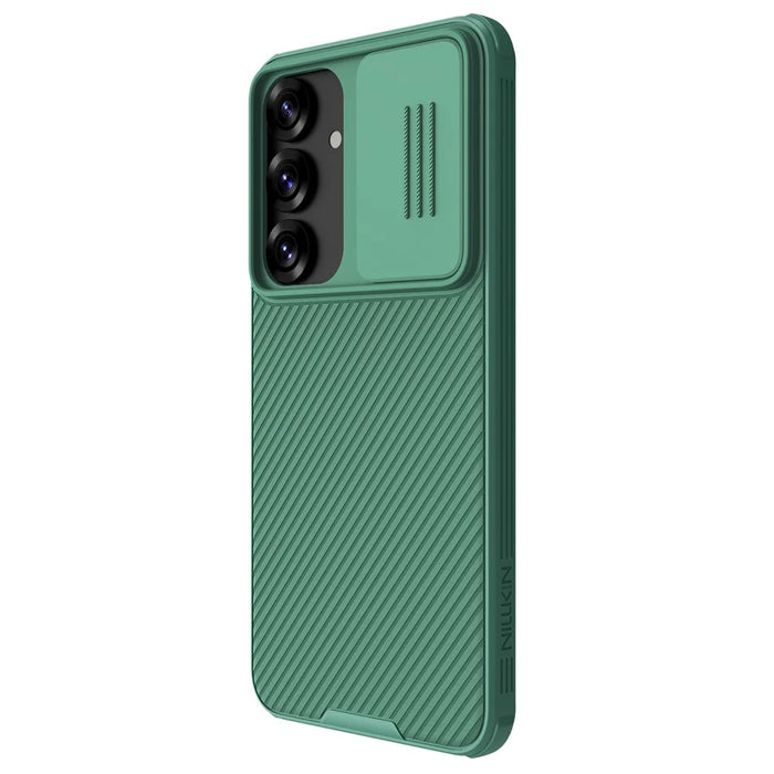 NILLKIN Camshield Pro Series for Samsung Galaxy S25+ Case PC + TPU Slide Camera Lid Phone Cover - Green - 3