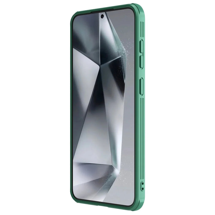 NILLKIN Camshield Pro Series for Samsung Galaxy S25+ Case PC + TPU Slide Camera Lid Phone Cover - Green - 4