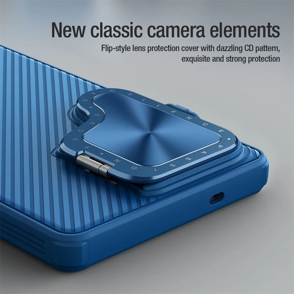 NILLKIN Camshield Prop Series for Samsung Galaxy S25 Ultra Case Slide Camera Protection PC + TPU Phone Cover - Black - 7
