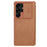 NILLKIN Qin Pro Series for Samsung Galaxy S25 Ultra Case with Card Slots Leather Phone Cover - Brown - 1