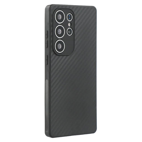 For Samsung Galaxy S25 Ultra Case Flexible TPU Carbon Fiber Texture Shockproof Phone Cover - 1