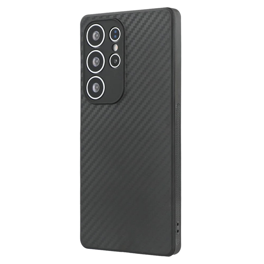 For Samsung Galaxy S25 Ultra Case Flexible TPU Carbon Fiber Texture Shockproof Phone Cover - 3