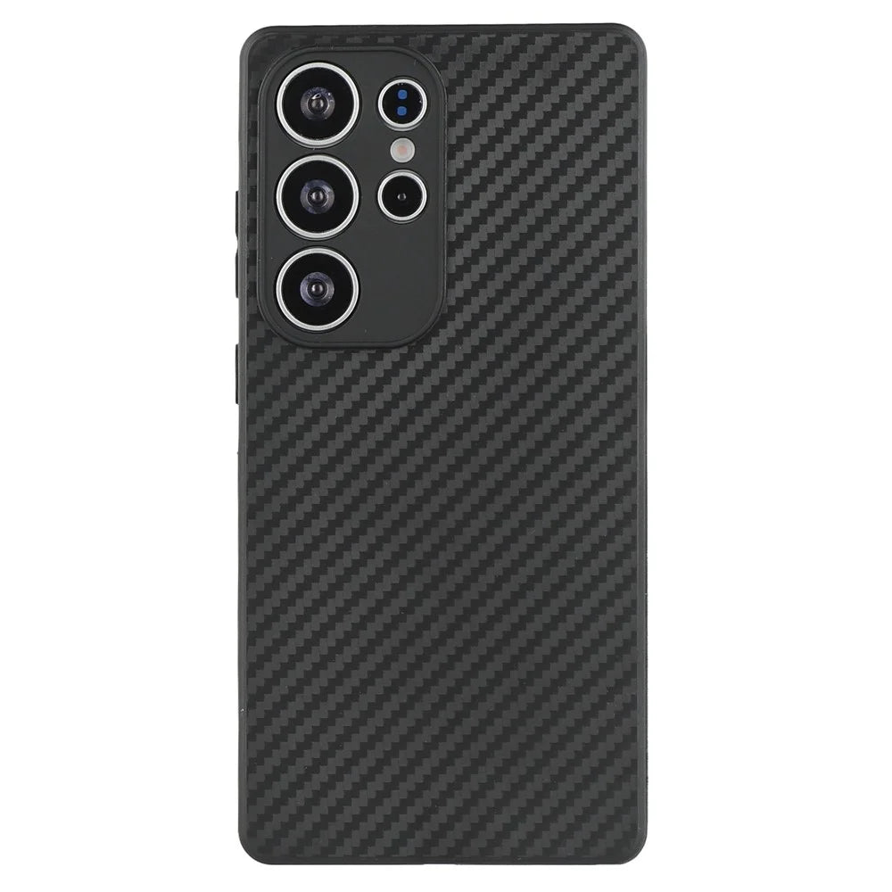 For Samsung Galaxy S25 Ultra Case Flexible TPU Carbon Fiber Texture Shockproof Phone Cover - 4