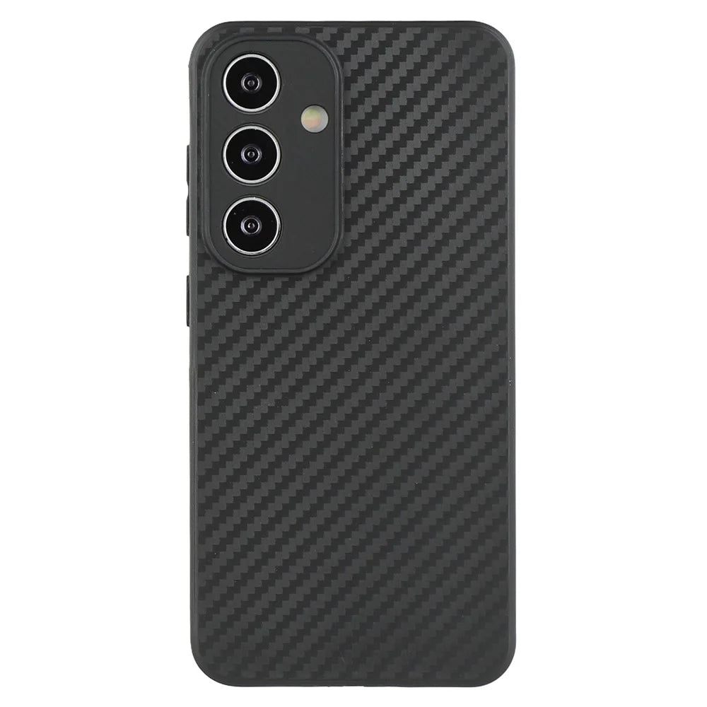 For Samsung Galaxy S25+ Case Flexible TPU Carbon Fiber Texture Shockproof Phone Cover - 4