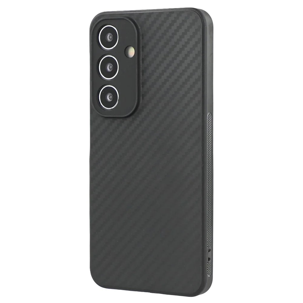 For Samsung Galaxy S25 Case Flexible TPU Carbon Fiber Texture Shockproof Phone Cover - 3
