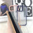 For iPhone 16 Pro Max Case Curved Frame PC + TPU Phone Cover Anti Drop Protection - Dark Purple - 2