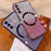 For Samsung Galaxy S24+ Magnetic Case Electroplated Gradient Glitter TPU Phone Cover - Rose Gold - 3