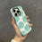 For iPhone 15 Pro Case Stylish Plant Pattern Shockproof PC + TPU Phone Back Cover - DS99 - 1