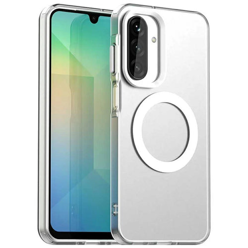 For Samsung Galaxy A26 5G Magnetic Case Anti Drop Hybrid Phone Back Cover - White - 1