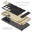 GKK For Samsung Galaxy S25 Ultra Case Electroplated PC + PU Phone Shell with Kickstand - Black - 2