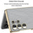 GKK For Samsung Galaxy S25 Ultra Case Electroplated PC + PU Phone Shell with Kickstand - Black - 4