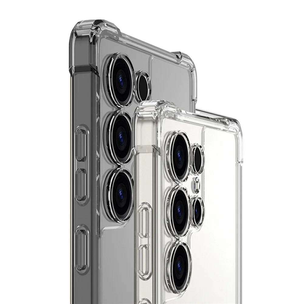 GKK For Samsung Galaxy S25 Ultra Kickstand Case Air Cushion Shockproof TPU PC Phone Back Cover - Transparent - 5