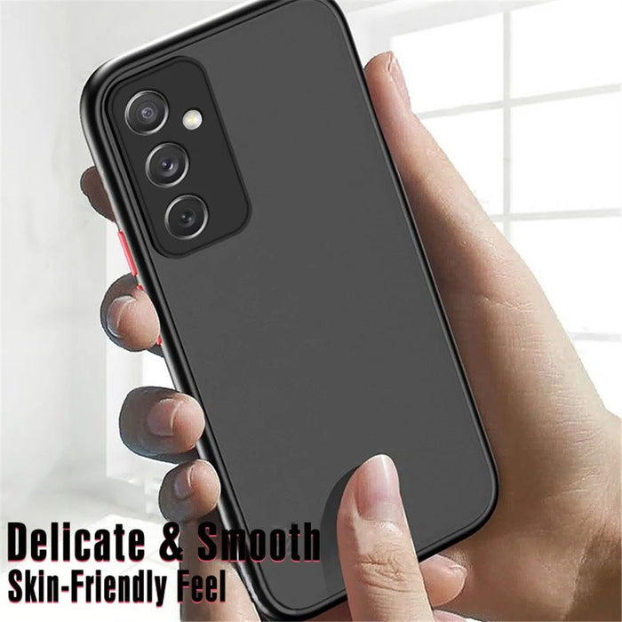 For Samsung Galaxy S25+ Case TPU + PC Matte Anti Drop Phone Back Cover - Black - 2