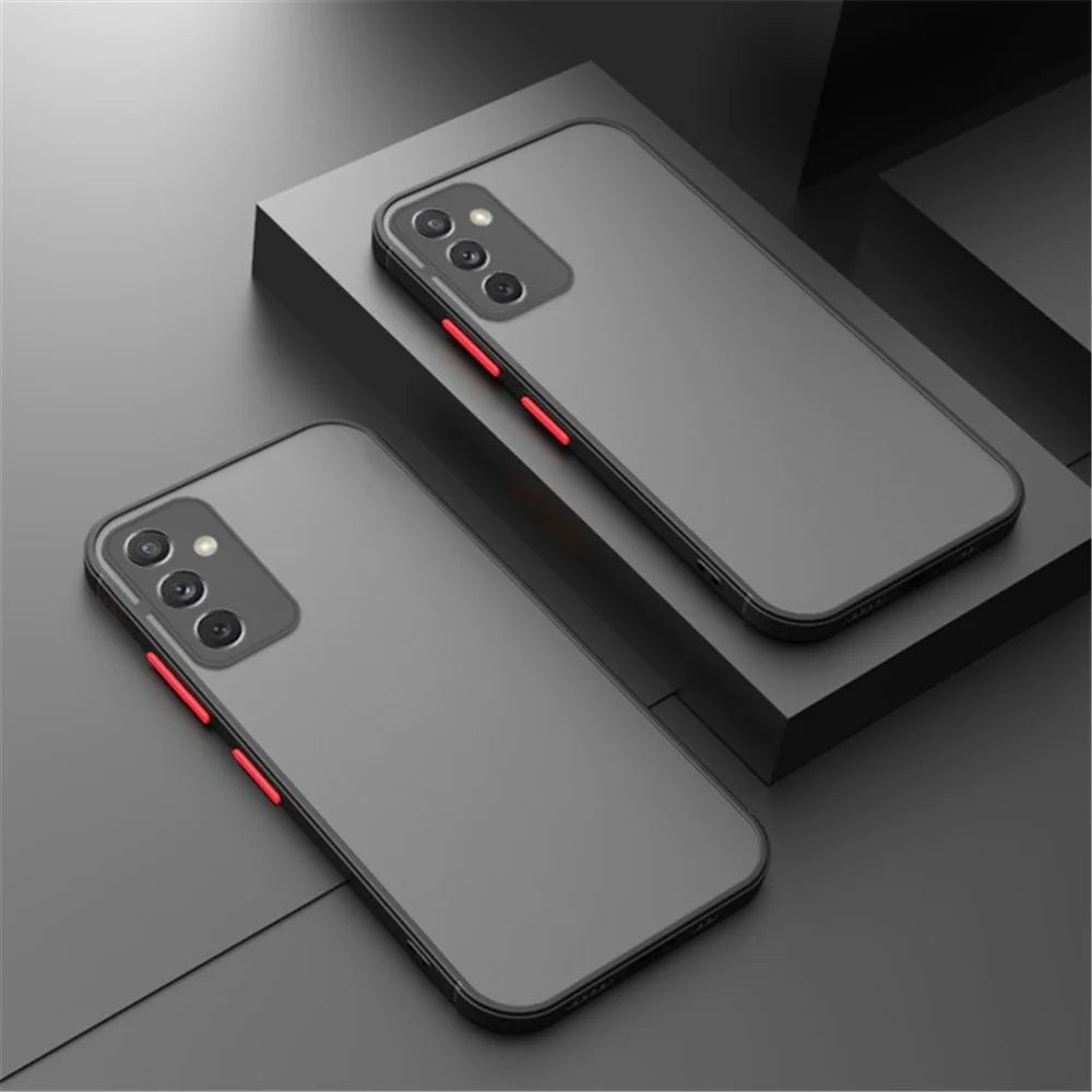 For Samsung Galaxy A56 5G Case TPU + PC Matte Anti Drop Phone Back Cover - Black - 4