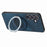 For Samsung Galaxy A35 5G Phone Case with Rotating Kickstand Stress Relief Retro Leather Back Cover - Blue - 5