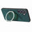 For Samsung Galaxy A55 5G Phone Case with Rotating Kickstand Stress Relief Retro Leather Back Cover - Green - 5