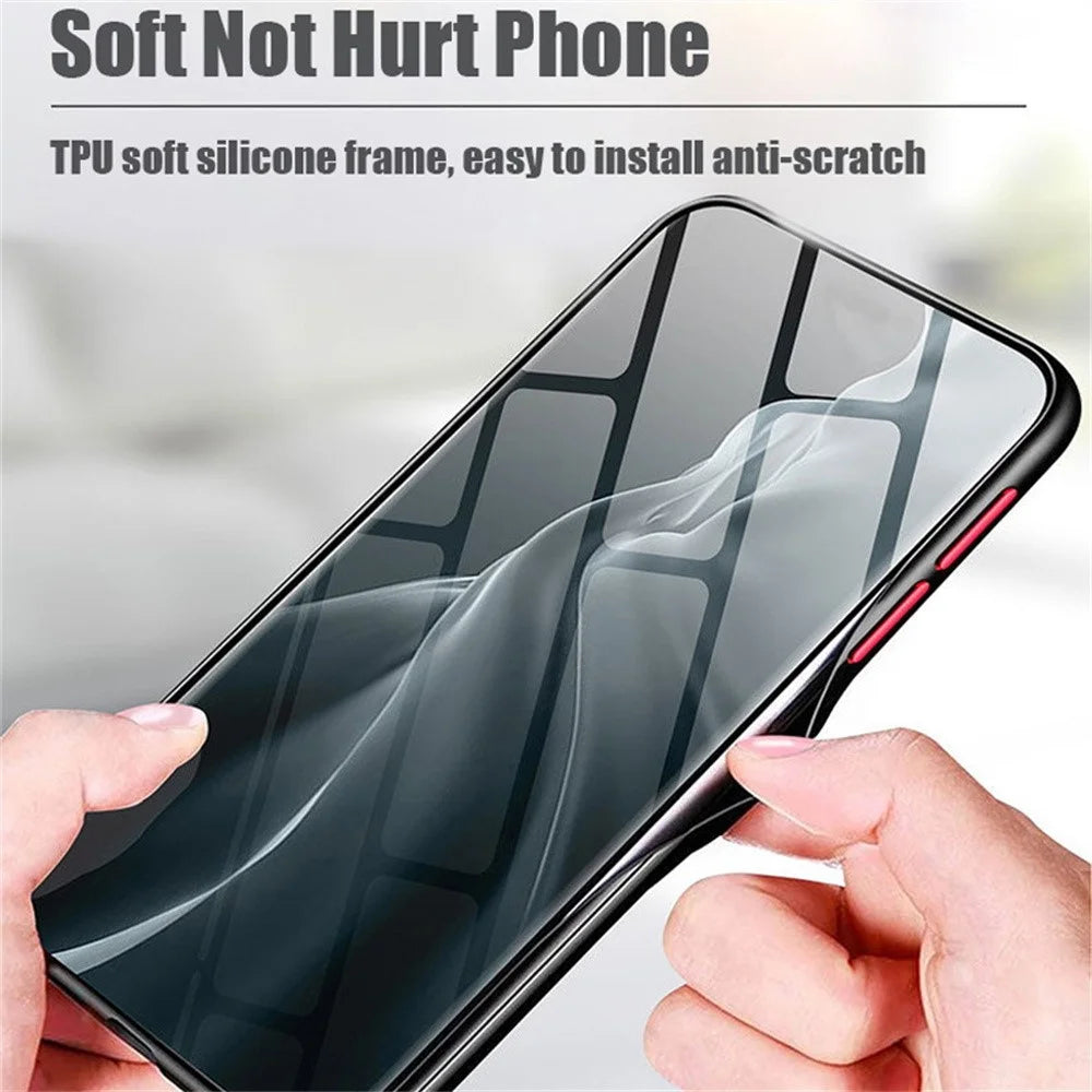 For Samsung Galaxy S25 Ultra Case TPU + PC Matte Anti Drop Phone Back Cover - Black - 2