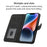 For iPhone 14 Plus Phone Case with Strap Imprint PU Leather Wallet Stand Cover - Black - 2