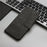 For iPhone 14 Plus Phone Case with Strap Imprint PU Leather Wallet Stand Cover - Black - 7
