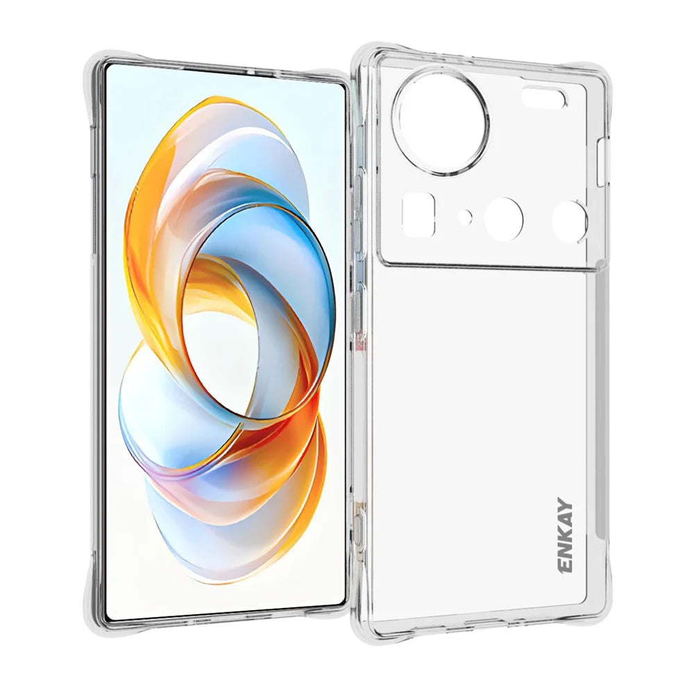 ENKAY HAT PRINCE For ZTE nubia Z70 Ultra 5G Clear Phone Case   Shockproof Anti-Slip TPU Cover - Transparent - 1