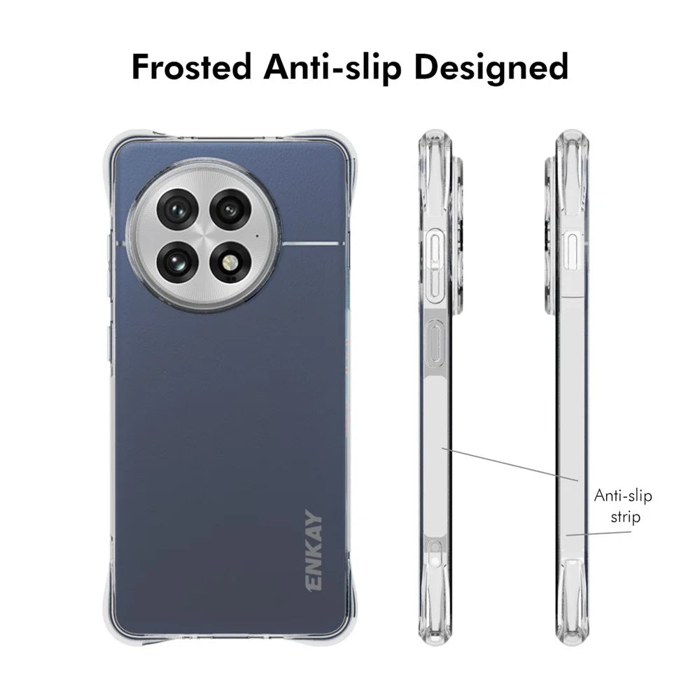 ENKAY HAT PRINCE For OnePlus Ace 5 Pro 5G / OnePlus Ace 5 5G Clear Phone Case   Shockproof Anti-slip TPU Cover - Transparent - 4