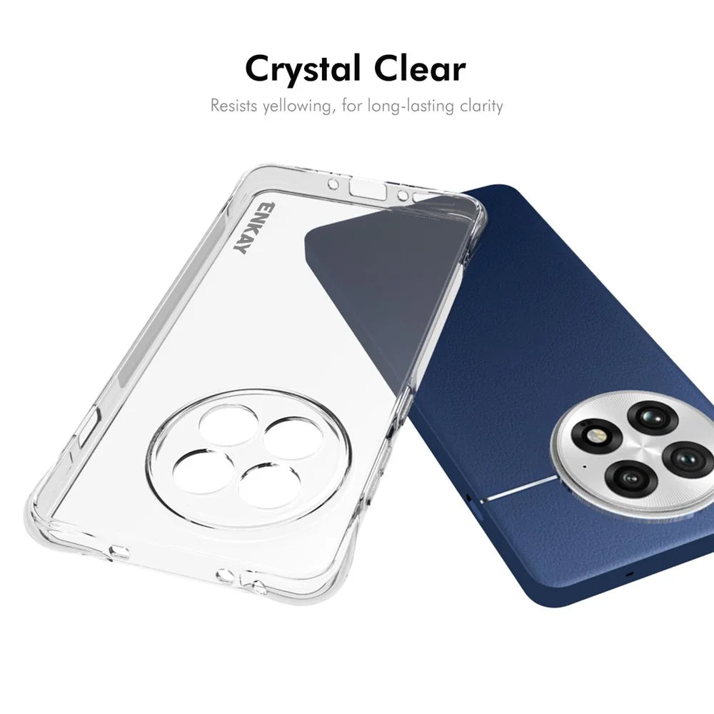 ENKAY HAT PRINCE For OnePlus Ace 5 Pro 5G / OnePlus Ace 5 5G Clear Phone Case   Shockproof Anti-slip TPU Cover - Transparent - 5