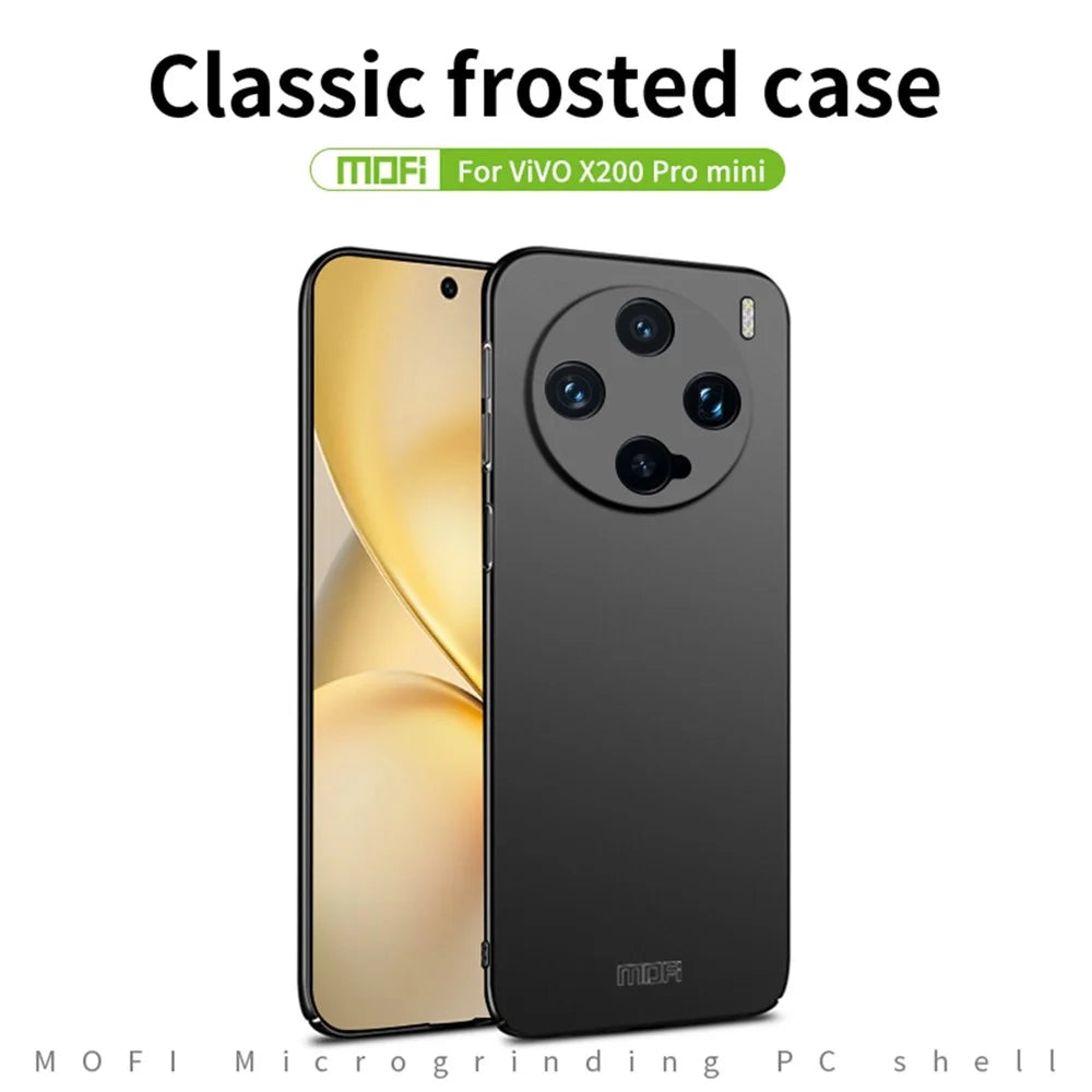 MOFI For vivo X200 Pro mini 5G Phone Case  Shield Matte Series Ultra Slim PC Protective Cover - Black - 2